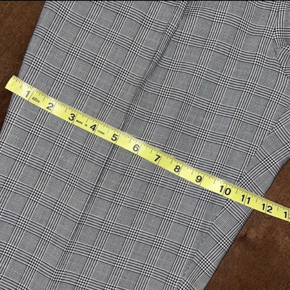 Lauren Ralph Lauren Glen Check High Waisted Cuffed Pants Sz. 8 Petite - Picture 13 of 14